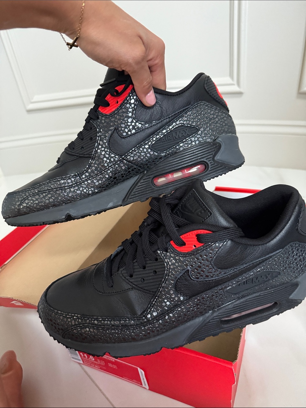 Nike Air Max 90 Deluxe Men’s Infrared anthracite noir Safari
